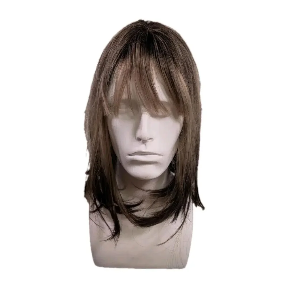 Unbranded Short Blonde Browned Ombre Synthetic Wig